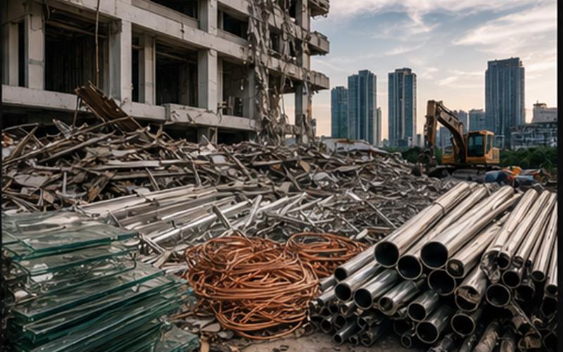 Xử lý phế liệu công trình cải tạo tòa nhà TP.HCM