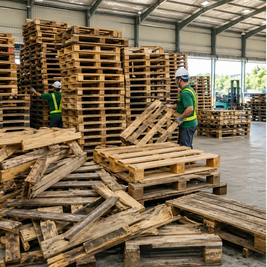 Thu Mua Pallet Gỗ Phế Liệu Giá Cao Tận Nơi | Tuấn Hùng - hình ảnh thu mua phế liệu 1