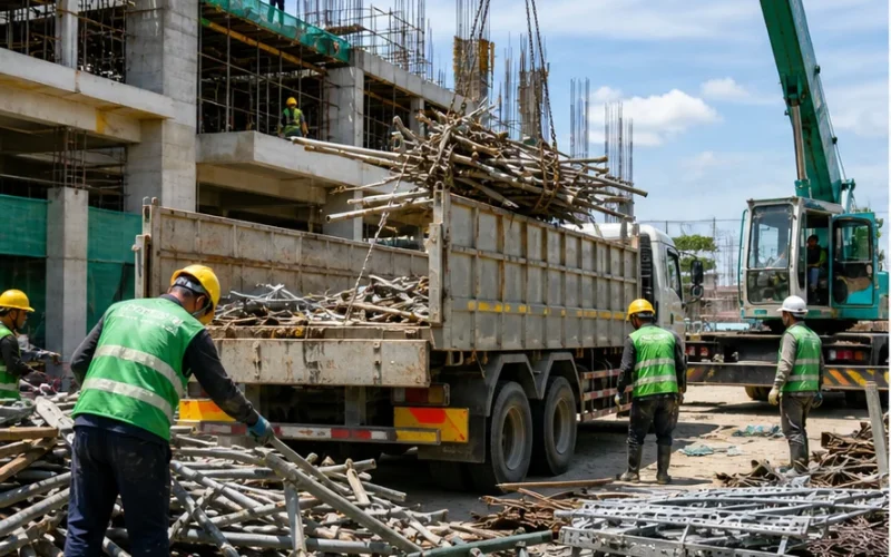 Thu gom phế liệu công trình xây dựng