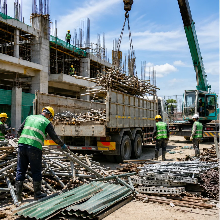 Thu gom phế liệu công trình xây dựng - hình ảnh thu mua phế liệu 1